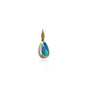 Small Blue & Green Teardrop Boulder Opal Charm | Rebecca Myers Collection