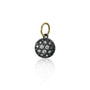 Small Round Pave Diamond Disc Charm | Rebecca Myers Collection