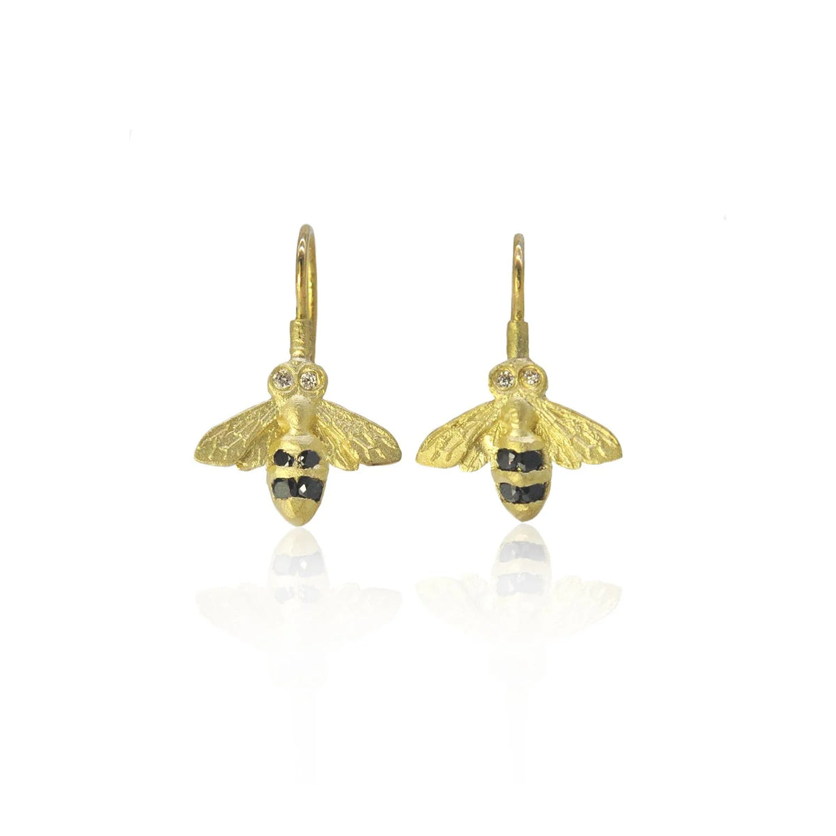 Small Honey Bee Earrings | Rebecca Myers Collection