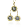 Small  Pave Diamond Sunflower Necklace & Earrings | Rebecca Myers Collection