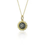Small Pave Diamond Sunflower Necklace | Rebecca Myers Collection