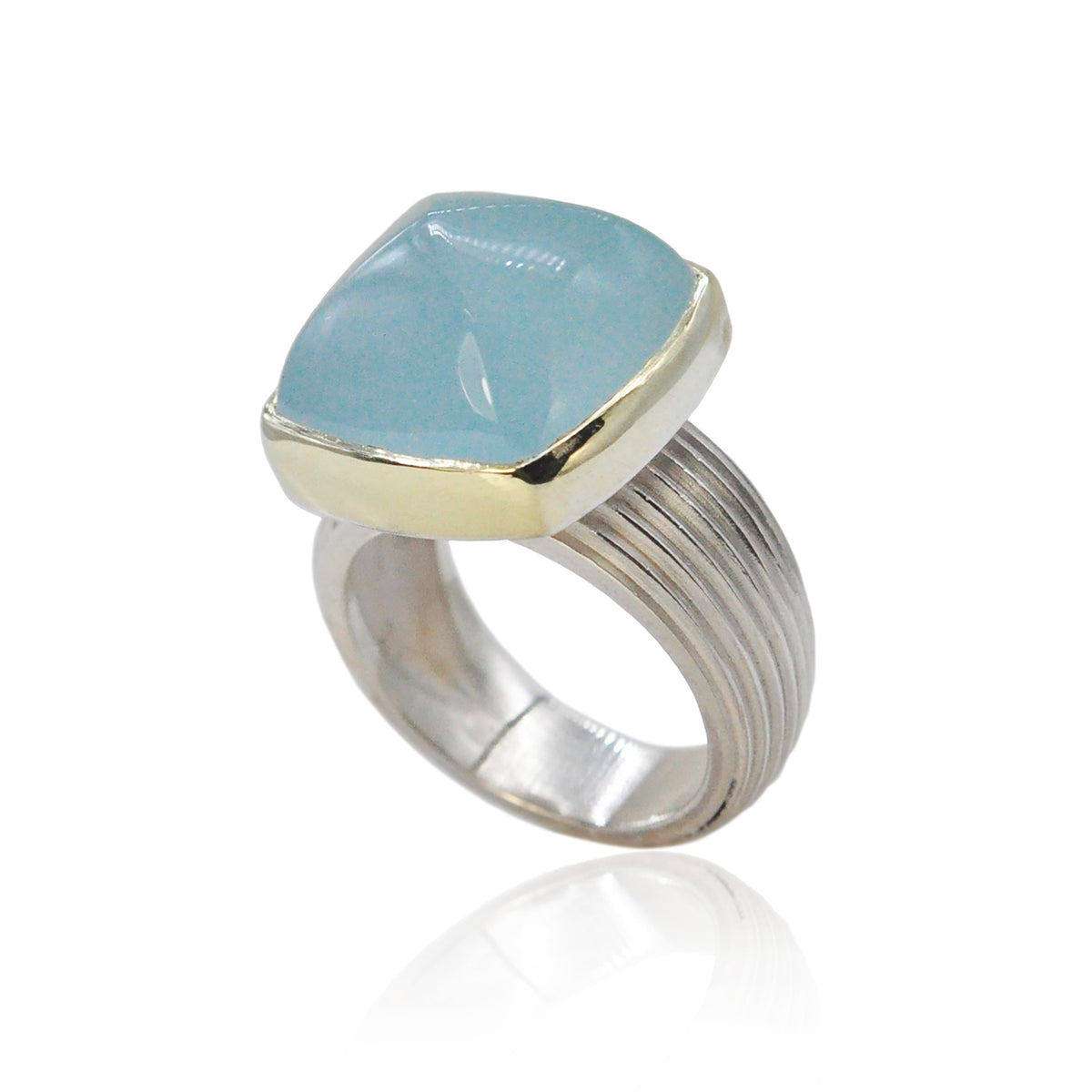 Sugarloaf Aquamarine Ring | Rebecca Myers Collection