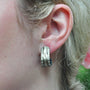 Zebra and Tiger Striped J-Hook Earrings | Rebecca Myers Collection