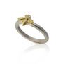 Gold and Silver Bee & Flower Stacking Rings | Rebecca Myers Collection