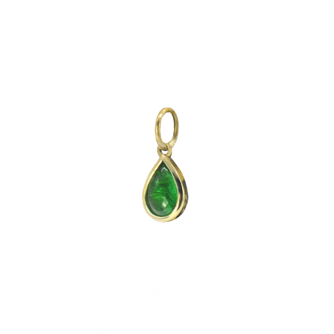 Tsavorite Teardrop Charm | Rebecca Myers Collection