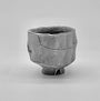 Logan Wannamaker White Ceramic Pine Cone Cup on white background | Rebecca Myers Collection