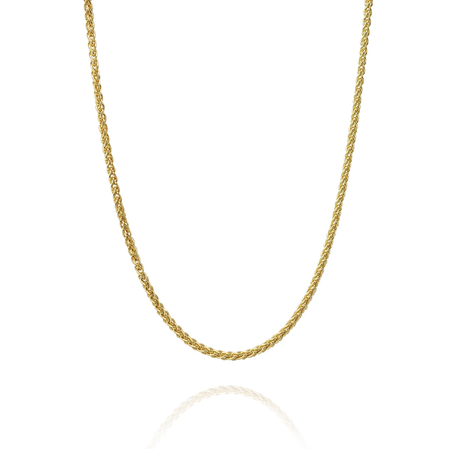 14k Yellow Gold Wheat Chain | Rebecca Myers Collection