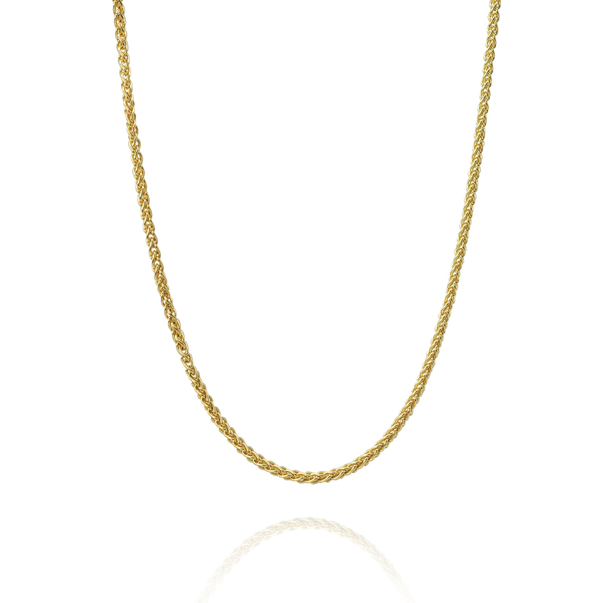 14k Yellow Gold Wheat Chain | Rebecca Myers Collection
