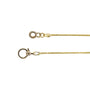 14k Yellow Gold Wheat Chains with Gold  & Diamond Charm Holder Clasps | Rebecca Myers Collection
