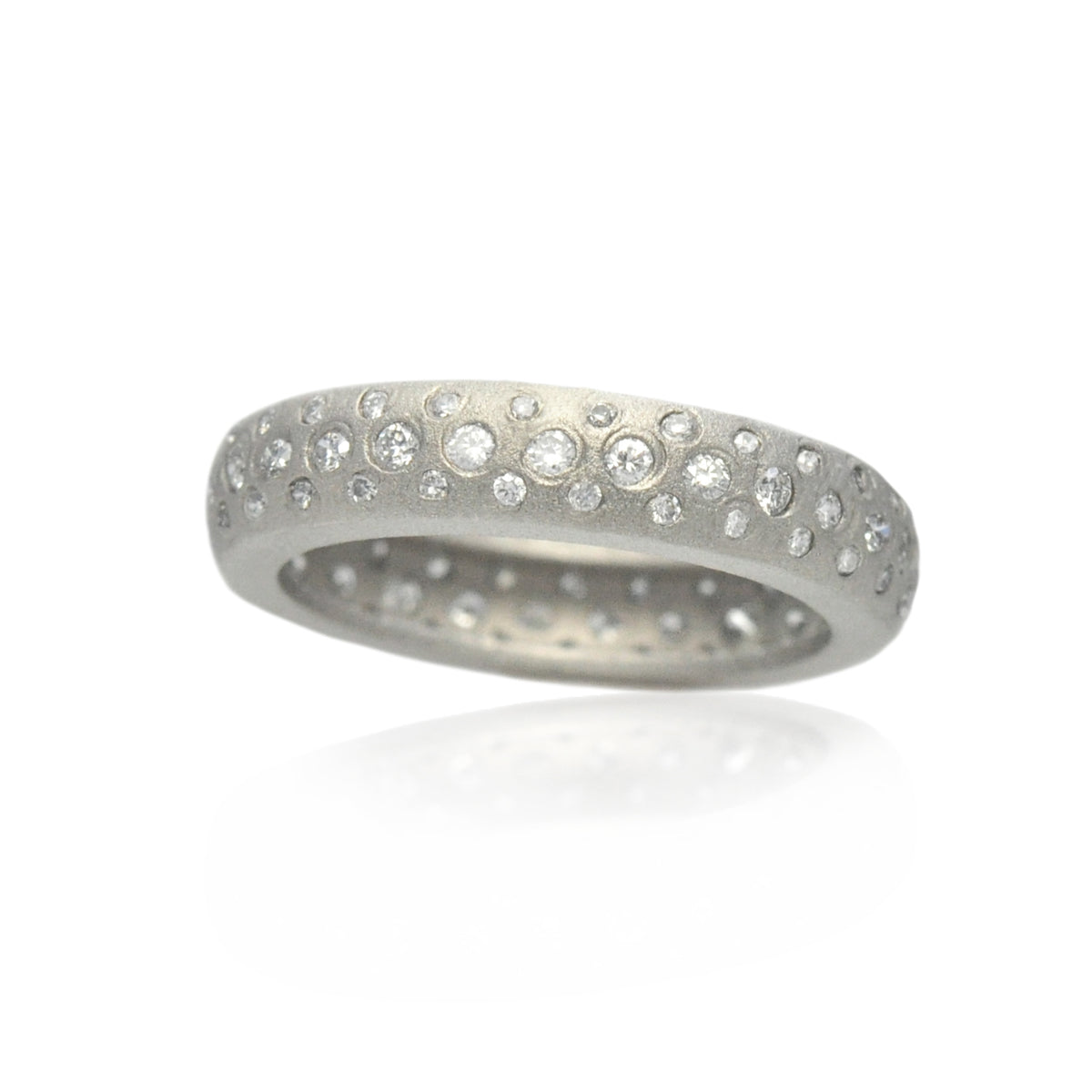 Matte Fairy Dust Diamond Rings