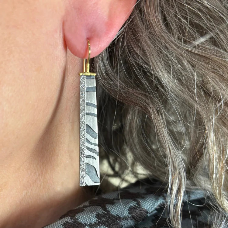Animal Print Bar Earrings | Rebecca Myers Collection