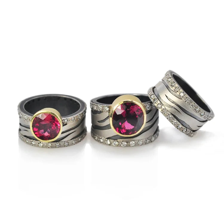 Zebra Print Rings | Rebecca Myers Collection