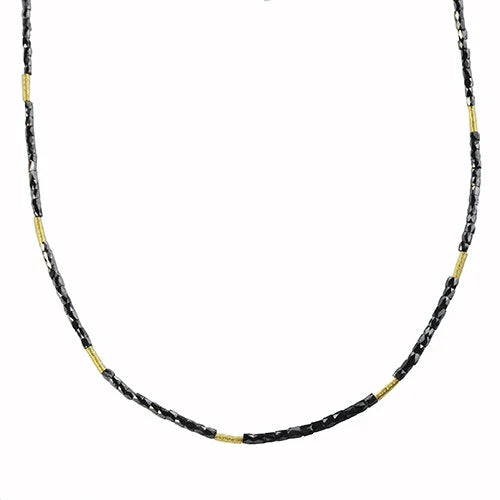 Black Diamond and Gold Bead Necklaces | Rebecca Myers Collections