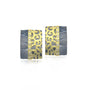 Rectangular Cheetah Print Earrings with Diamonds | Rebecca Myers Collection
