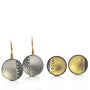 Starry Night Half & Half Disc Earrings with Diamonds | Rebecca Myers Collection