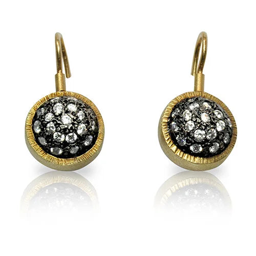 Pave Dome Earrings | Rebecca Myers Collection