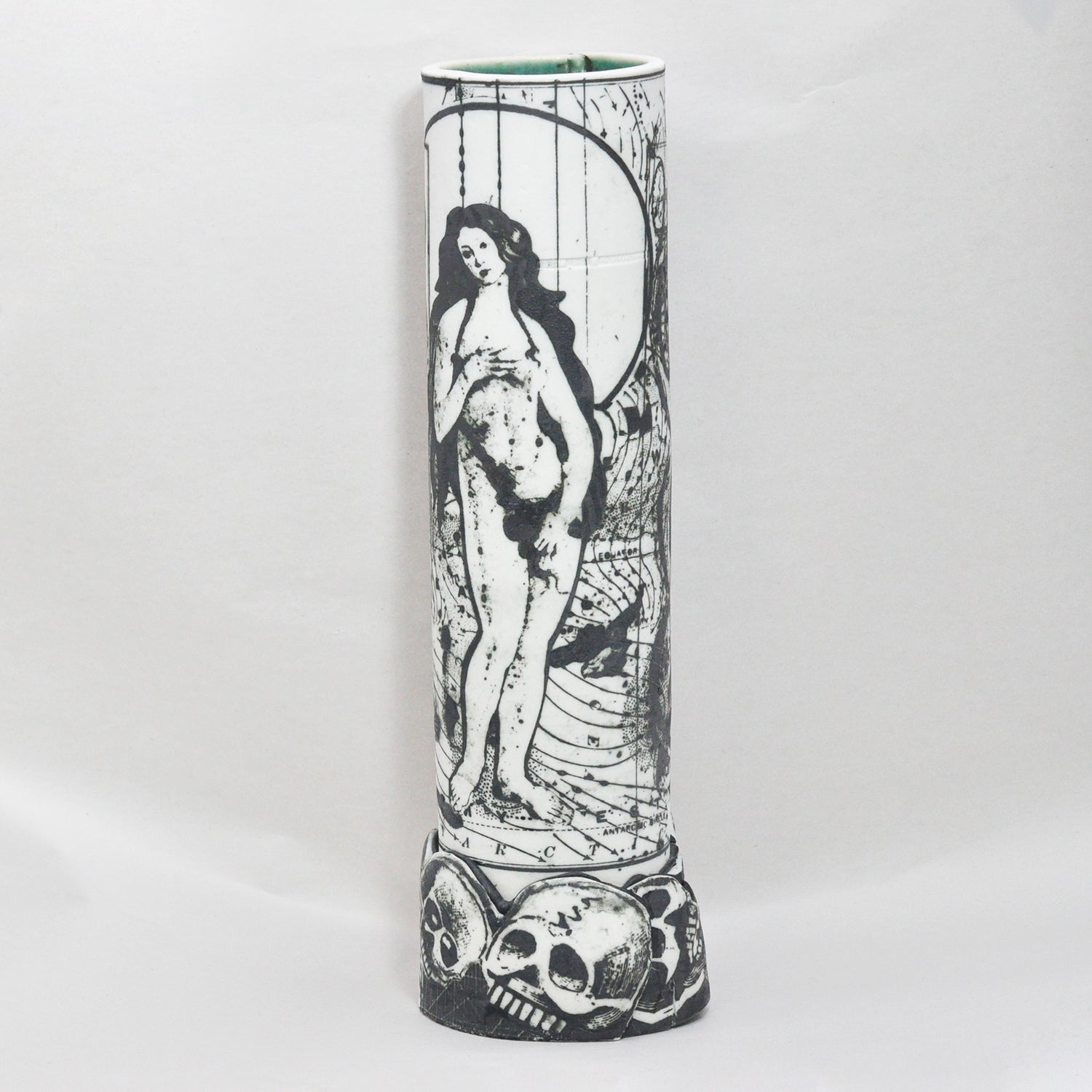 Mimi Logothetis Birth of Venus Tall Vase front view | Rebecca Myers Collection