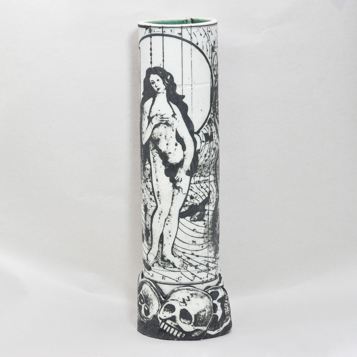 Mimi Logothetis Birth of Venus Tall Vase front view | Rebecca Myers Collection