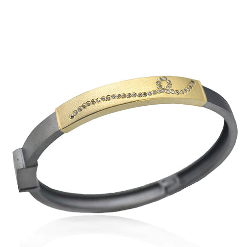Fairy Dust Gold & Diamond Hinged Bracelets