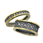 Starry Night Silver and Gold Rings with Diamonds | Rebecca Myers Collection